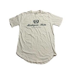Pressbox Michigan State Spartans White Graphic T-Shirt Size M
